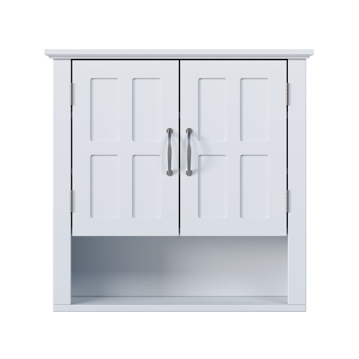Multi Functional Wall Mounted Cabinet With Adjustable Shelves For Bathroom