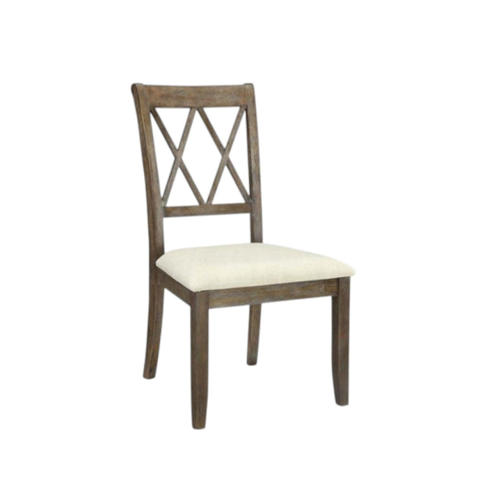Claudia - Side Chair (Set of 2) - Beige / Brown