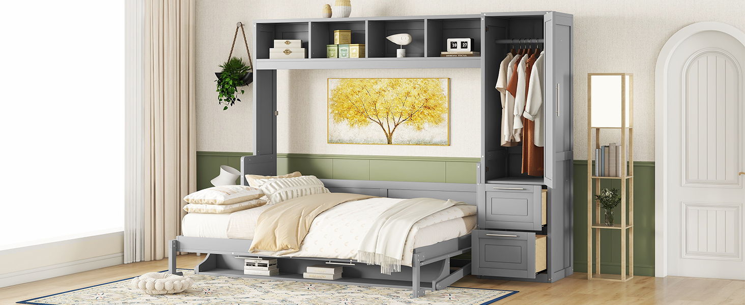 Murphy Wall Bed With Closet And Drawers