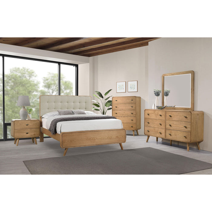 Winston - Platform Bed With Upholstered Headboard