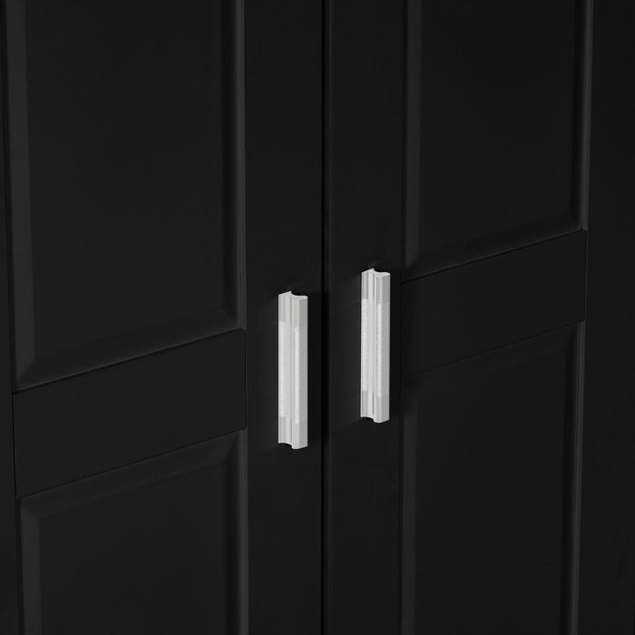 Storage Cabinet With Adjustable Shelves, 2 Doors, Rectangle Design For Bathroom