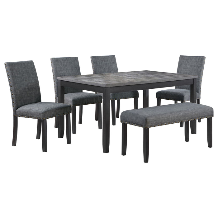 Van - Piece Dining Set - Black / Gray