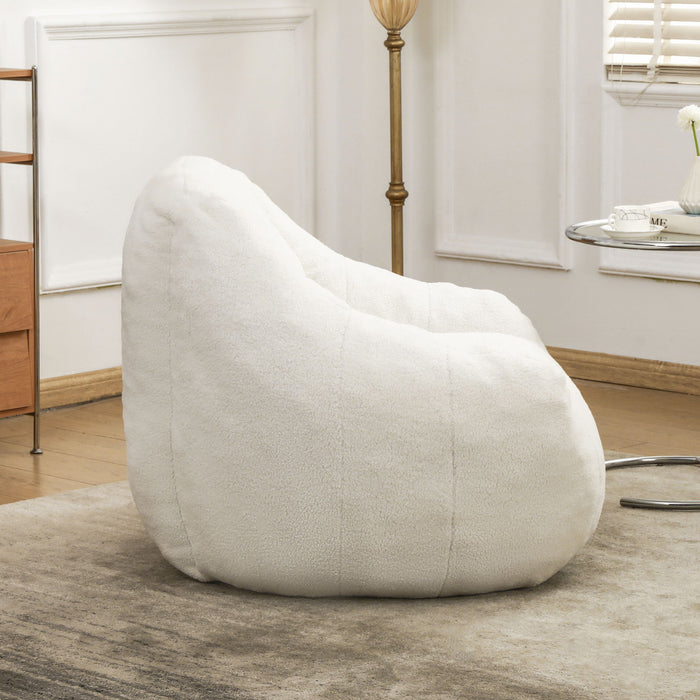 Comfy Bean Bag Chair With Memory Foam Filler, Tufted Soft