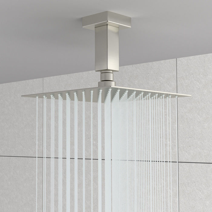 Ceiling Mounted Shower Arm With Flange Stainless Steel