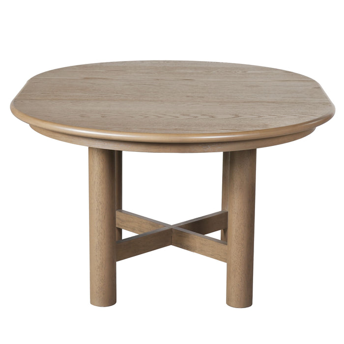 Extendable Oval Dining Table With Leaf