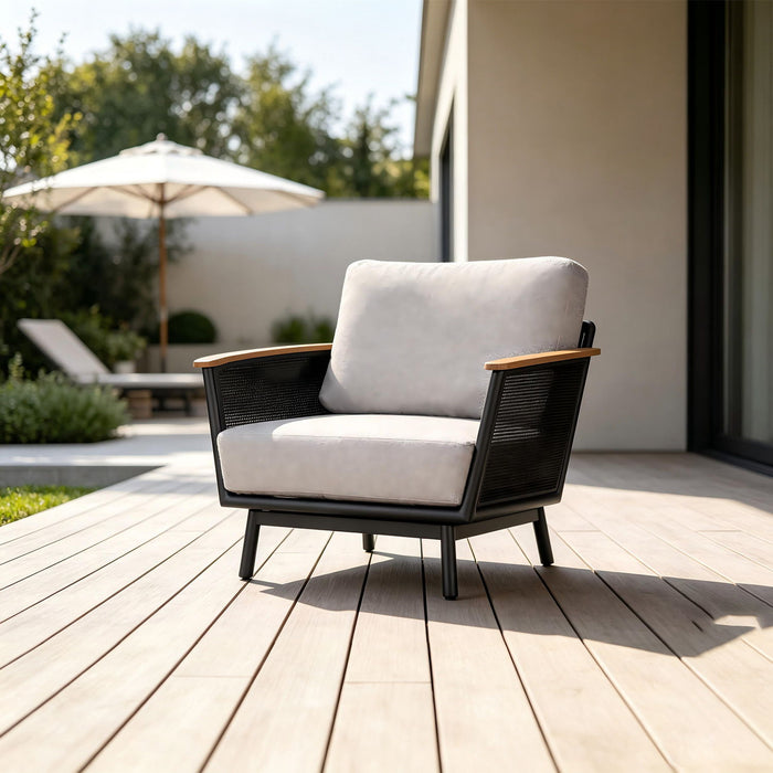 Chair With Armrests - Black / Black Multi