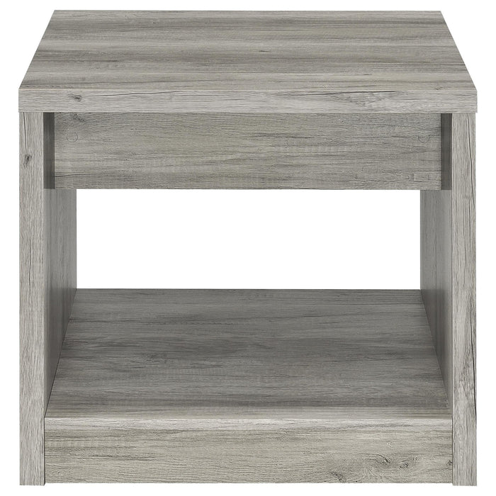 Nuberg - 1 Drawer Table - Gray