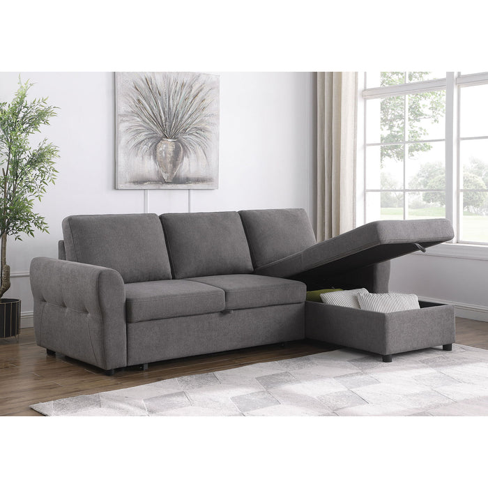 Kenna- Sleeper Sectional Sofa With Storage Ottoman