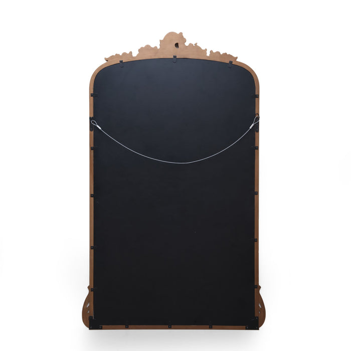 Traditional Handcrafted Over Mantle Mirror - Antique Gold