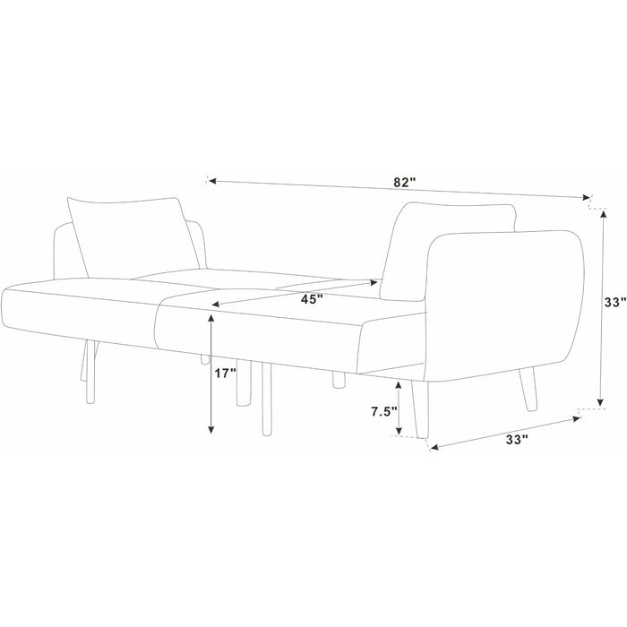 Futon Sofa Bed With Tall Legs