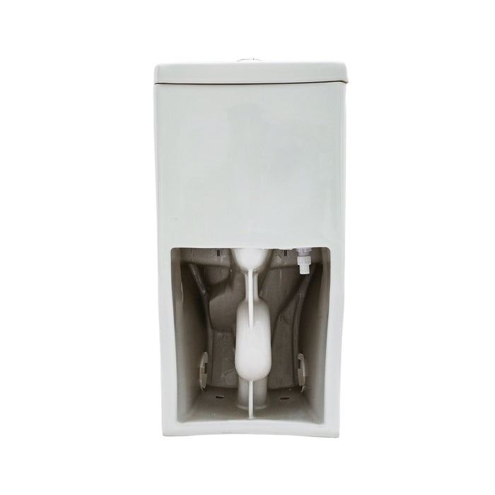 1 Piece Toilet For Bathroom, Dual Flush 1.22/1.6 Gpf, Soft Closing Seat - White