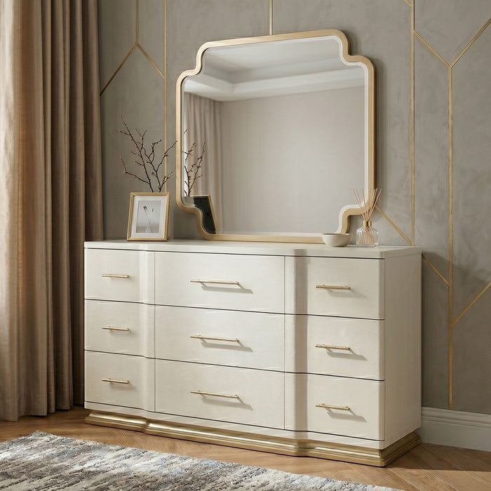 Lexington - 9 Drawer Dresser - Beige