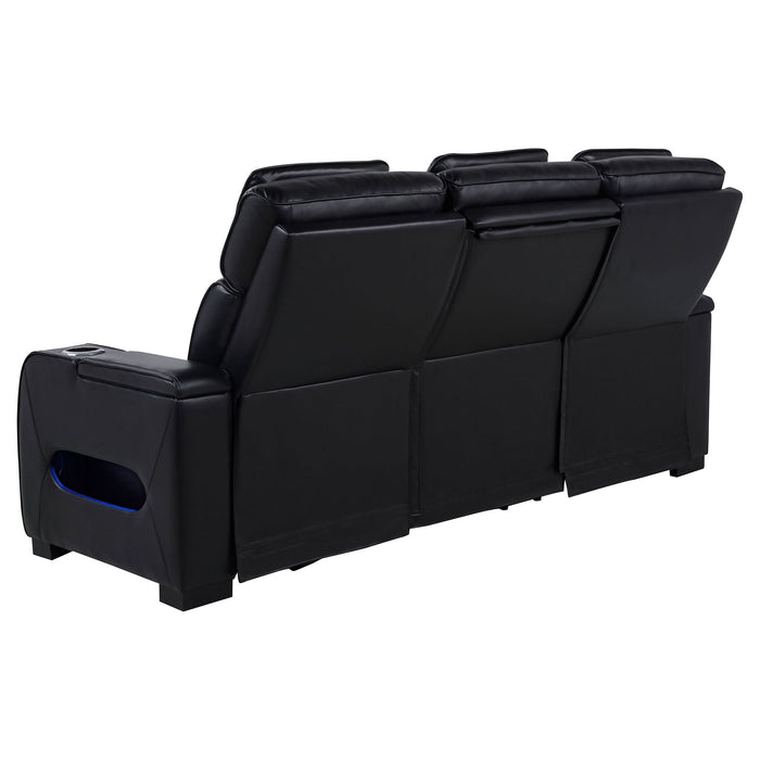 Isadora - Power Reclining Sofa With Dual Independent Recline - Black