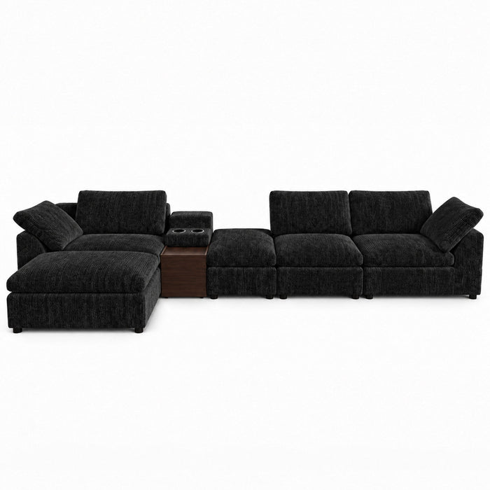 Modular Cloud Couch With Storage Console