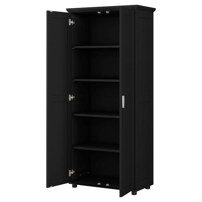 Storage Cabinet With Adjustable Shelves, 2 Doors, Rectangle Design For Bathroom