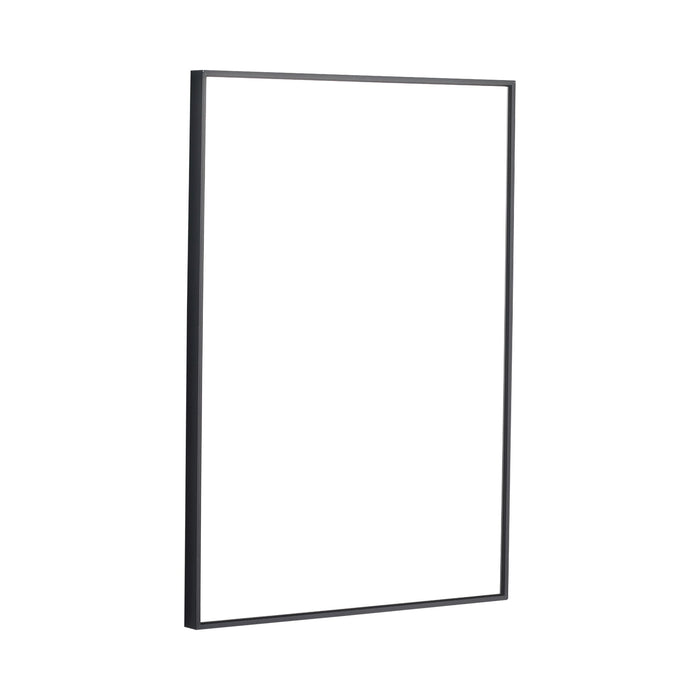 20" Rectangular Wall Mounted Mirror - Black