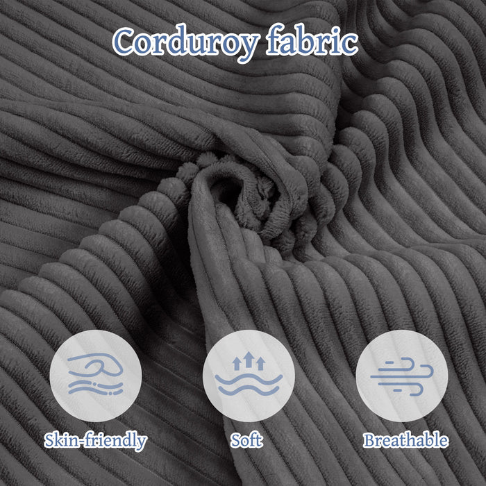 L Shaped Sectional Sofa, Full Compression 3 Seater Cloud Couch With Chaise