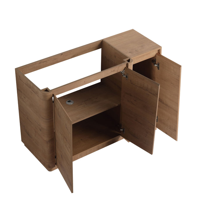 Freestanding Bathroom Vanity With Sink, 1 Small Storage Cabinet, Soft Close Door