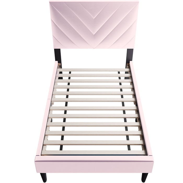 Bed Set With Adjustable Headboard