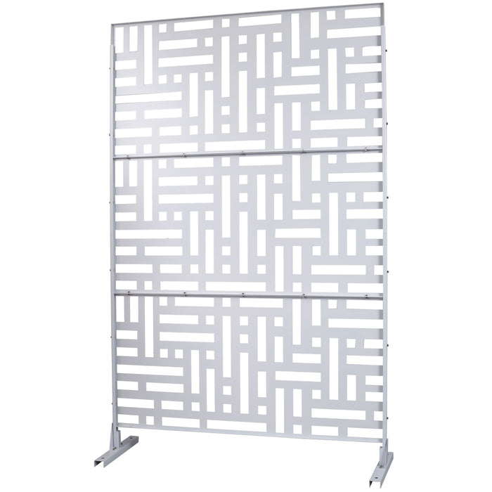 Decorative Freestanding Metal Privacy Screen For Indoor & Outdoor Use
