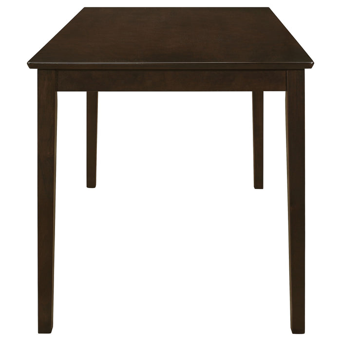 Arvin - 5 Piece Dining Set With Rectangular Table And Bench With Seats - Cappuccino