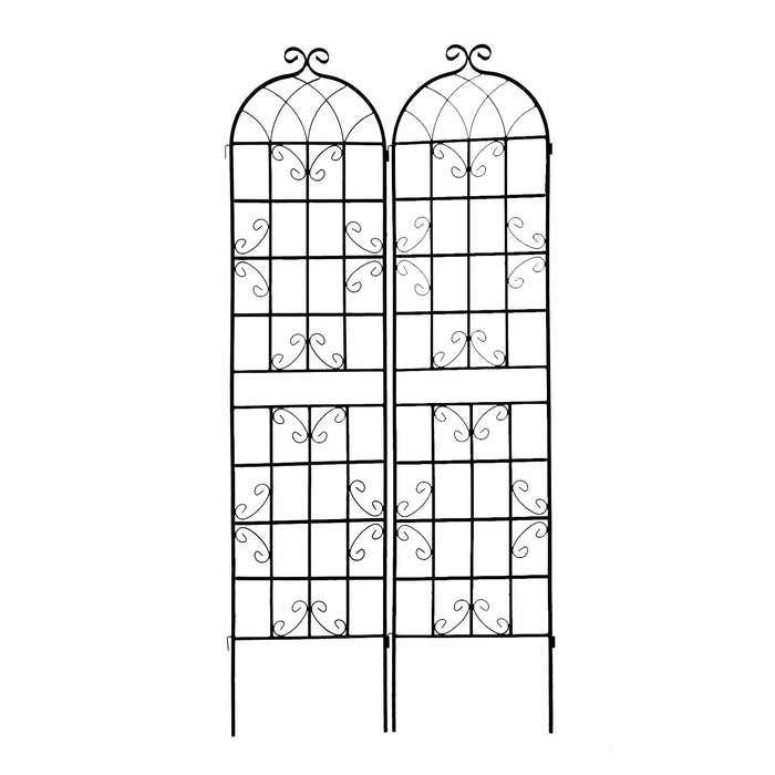 Metal Garden Rustproof Trellis For Climbing Plants Outdoor Flower Support