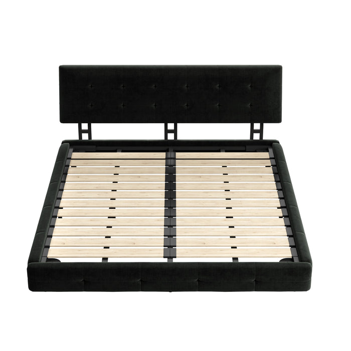 Tufted Headboard With Extra-Large Ultra-Soft Cloud Pillow Design