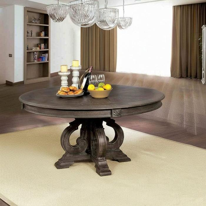 Elegant Dining Set Round Table And Side Chairs