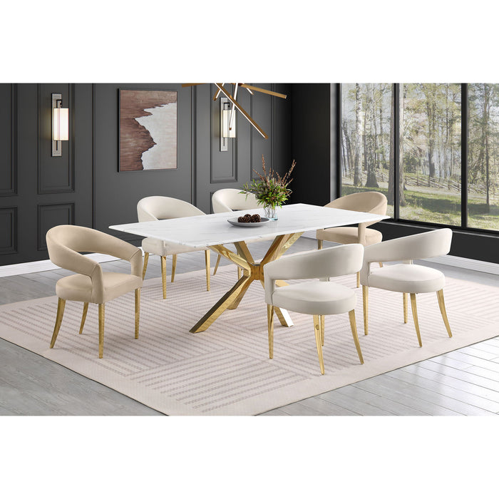Rendina - Upholstered Dining Arm Chairs (Set of 2) - Cream