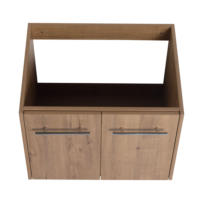 Modern Floating Bathroom Vanity With Resin Sink, Soft Close Doors