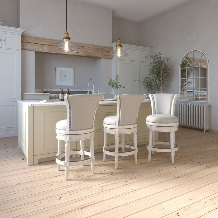 Swivel Barstool With High-Back