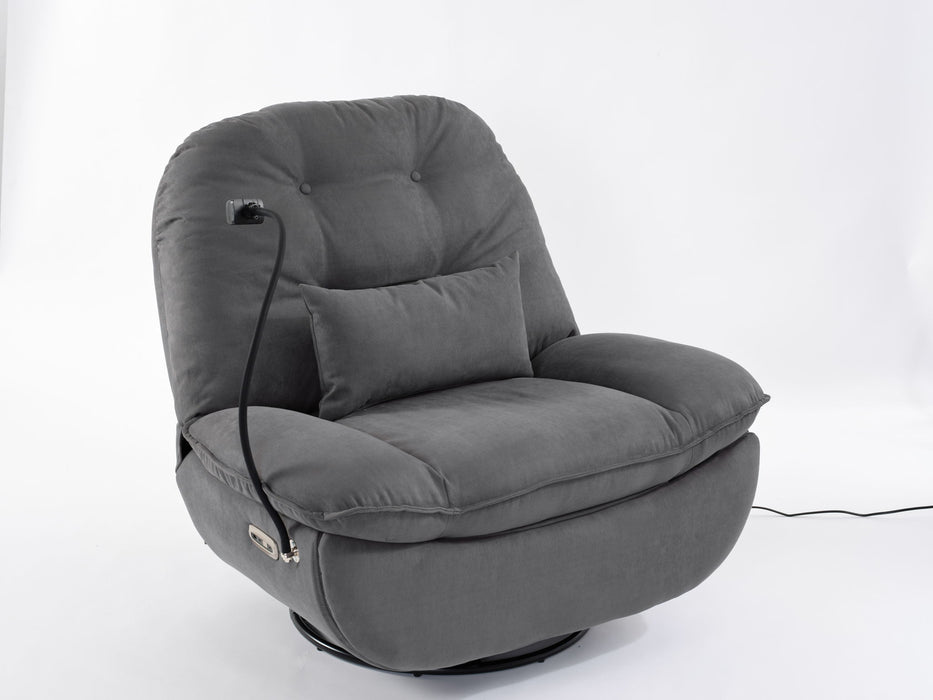 Power Recliner Swivel Glider USB Charger With Bluetooth Music Player, Sleep, Working, Game And Leisure