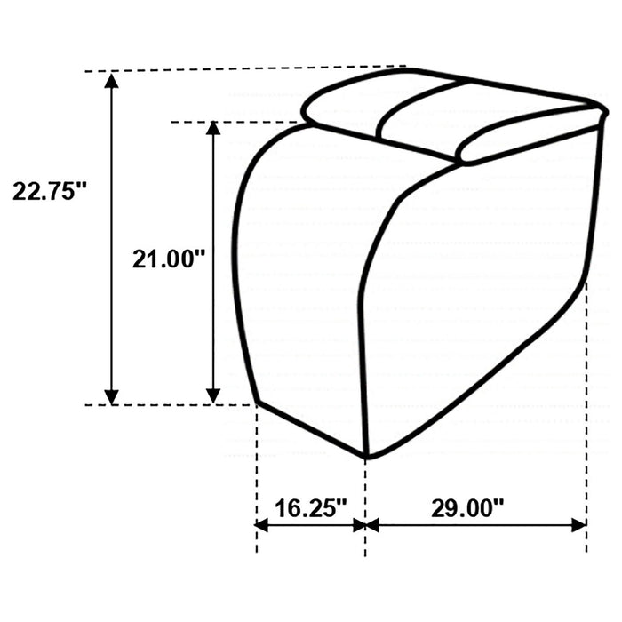 Greenfield - 4 Seater Home Theater With Wedge Console Recliners With Built In Storage And Cup Holders - Black