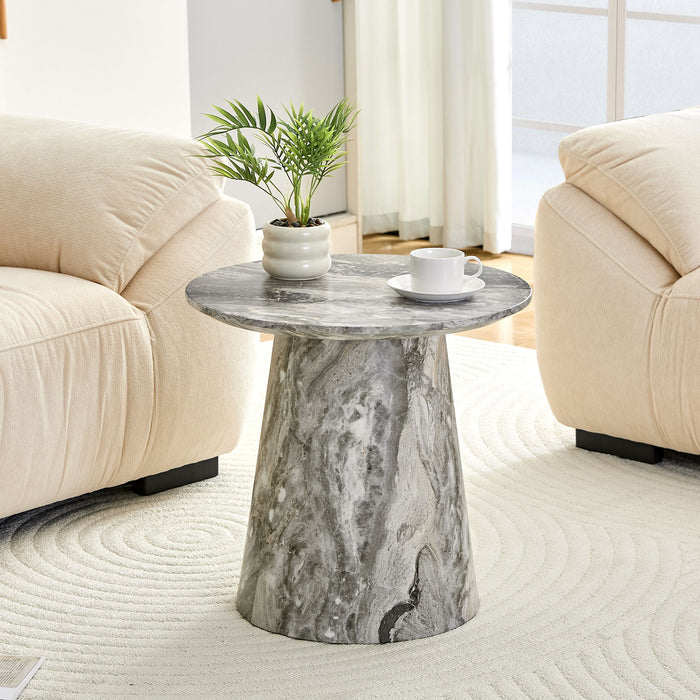 Circular Coffee Table With Adjustable Feet