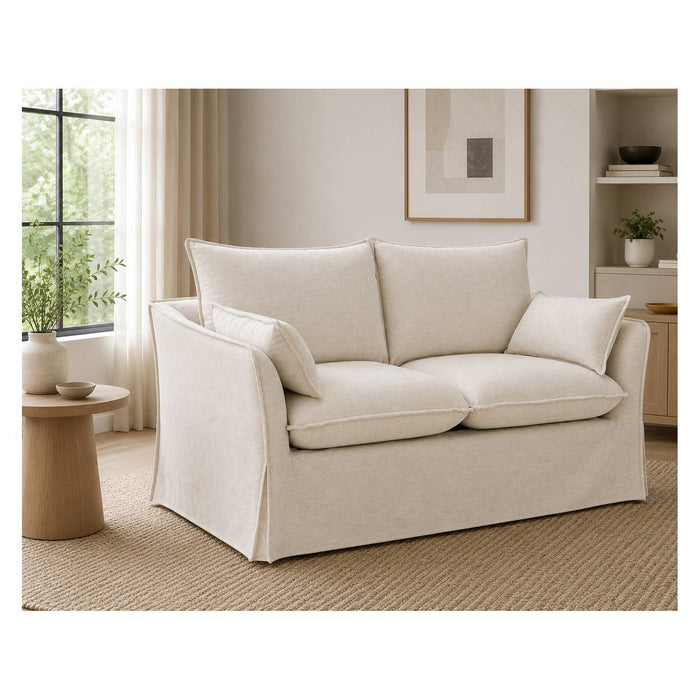 Shane - Loveseat With 2 Pillows - Beige
