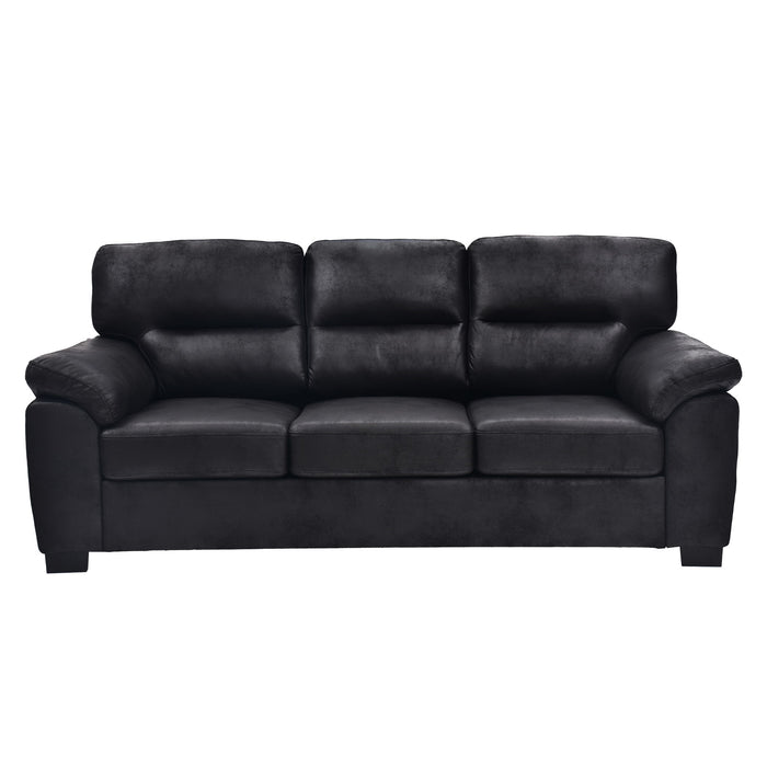 3 Seater Sofa With Padded Armrests And Triangular Leg