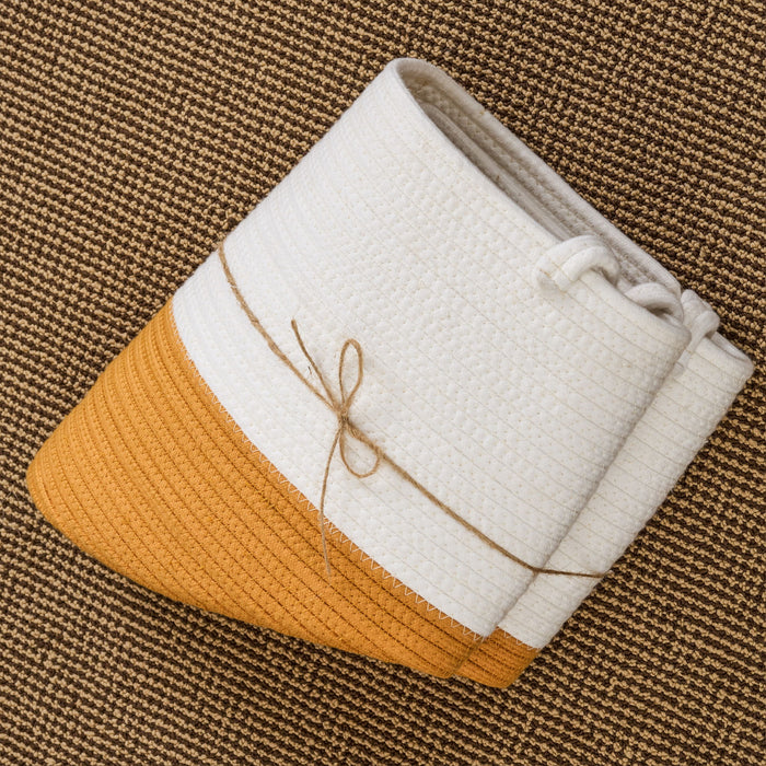 Francis - Cotton Round Laundry And Storage Basket