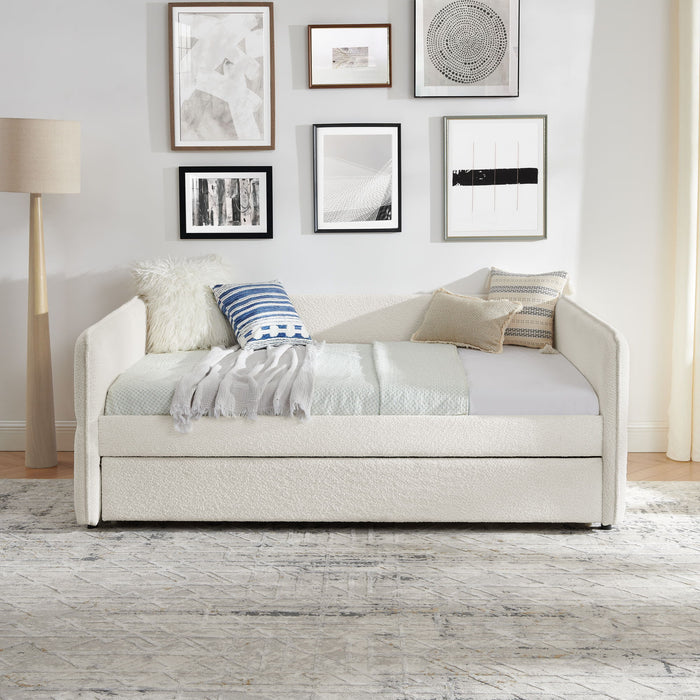 Upholstered Daybed With Pop Up Trundle