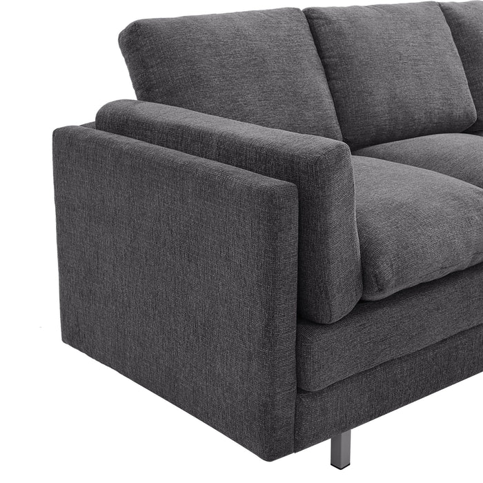 3 Seater Sofa With Dual Layer Seat Cushions