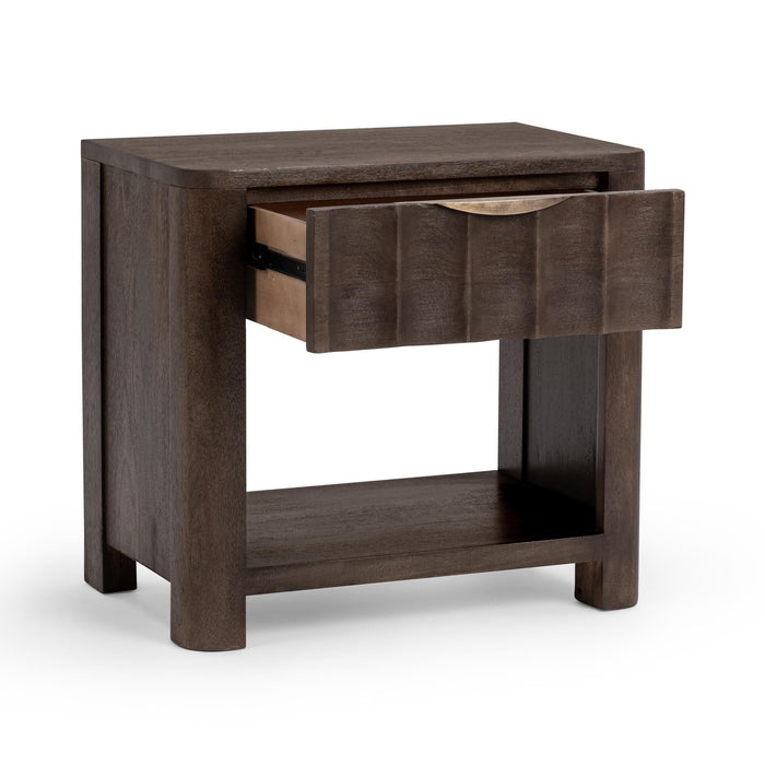 Baylee - 1 Drawer Nightstand - Cocoa Brown