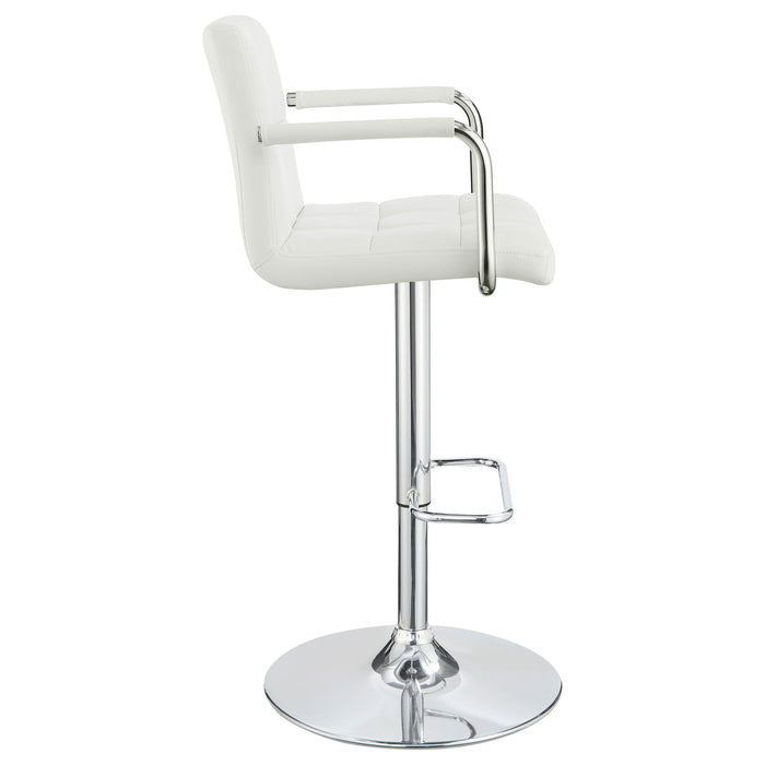 Letitia - Adjustable Height Bar Stool - White