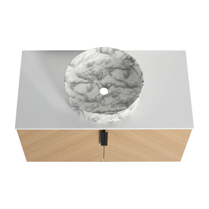 Wall Mounted Design Bathroom Vanity & Art Sink
