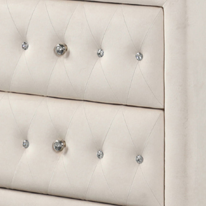 Sophia - 2 Drawer Upholstered Nightstand