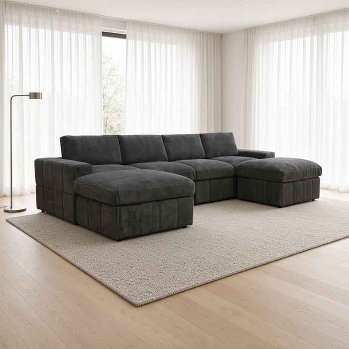Modular Sectional Sofa, Reversible Set