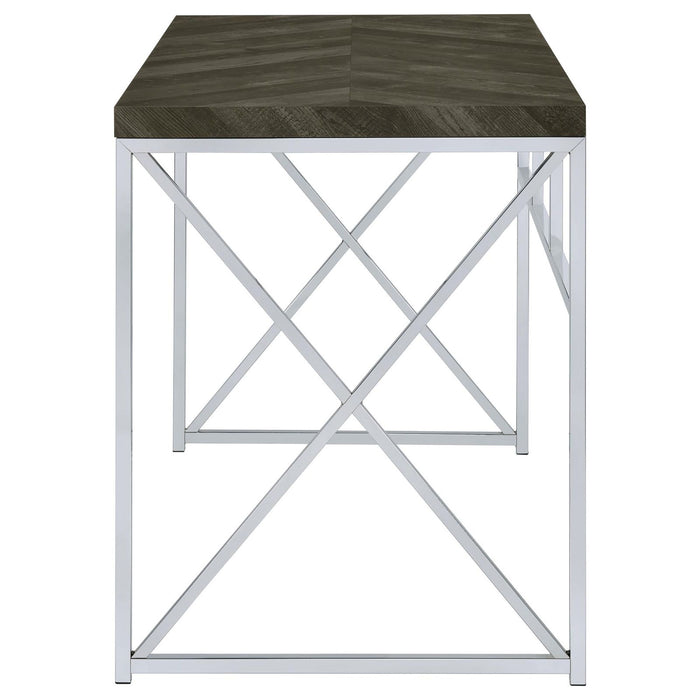 Herringbone - Writing Desk - Gray