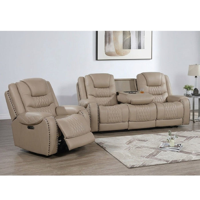 Power Motion Sofa Set With USB Ports And Adjustable Headrests