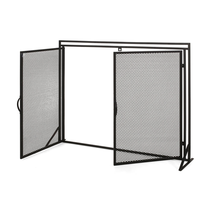 Samantha - Iron Fireplace Screen 2 Door Design