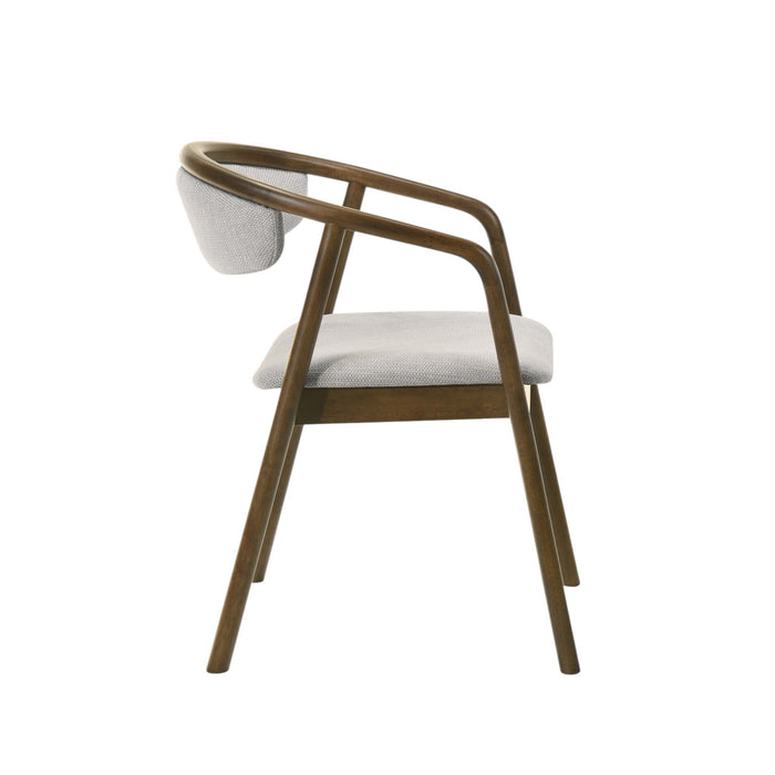 Delina - Side Chair - Gray / Walnut
