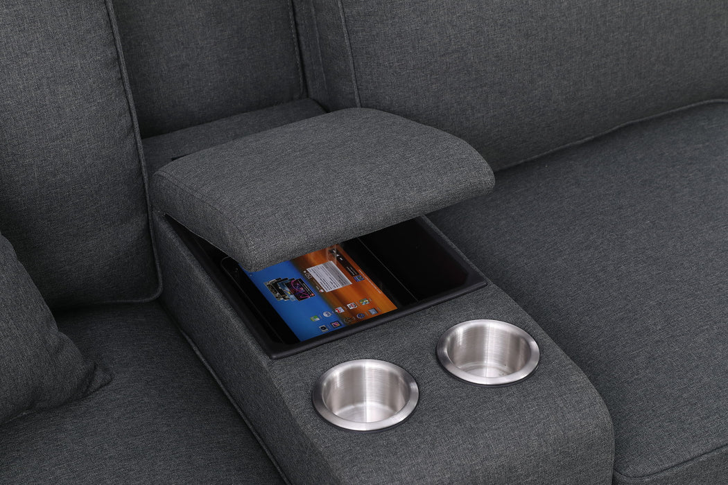 Tina - 8 Piece Upholstered Sectional With Ottoman