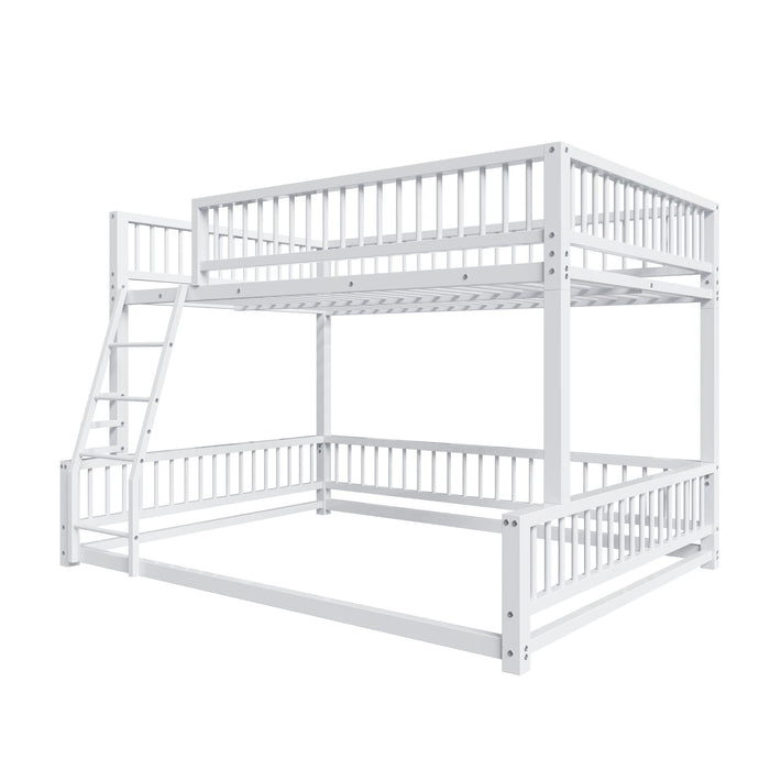 Bunk Bed With Ladder And Safety Guardrails